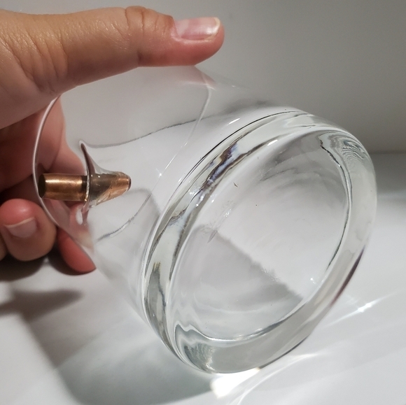 Whiskey rocks Glass bullet shooting in the side BenShot barware Mancave - Picture 5 of 8